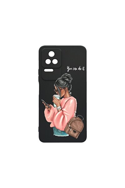 bestcase Λεπτή Θήκη Σιλικόνης 0.8MM, Συμβατή με Xiaomi Poco F4, Σχέδιο Κορίτσ...