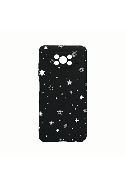 bestcase Силиконов калъф, съвместим с Xiaomi Poco X3 Pro, Звезди, Устойчив на...