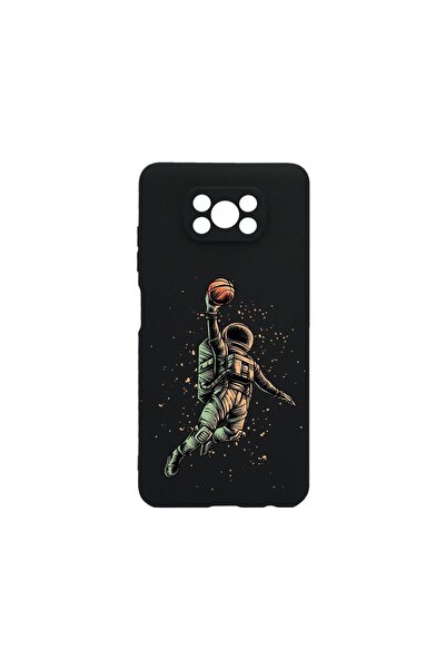 bestcase Тънък силиконов калъф 0.8ММ, съвместим с Xiaomi Poco X3, Астронавт Б...