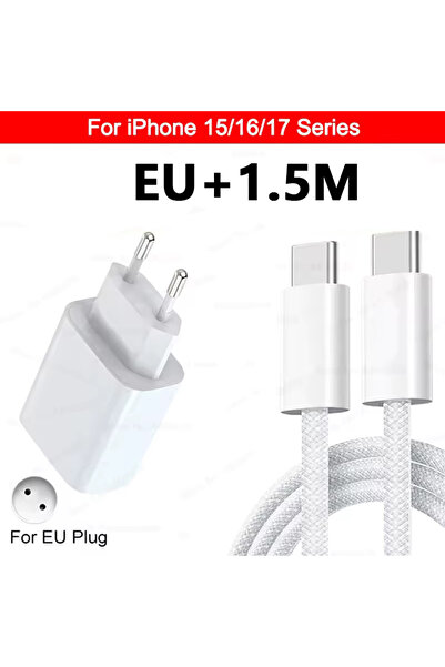 choice2 EU 1.5m C to C - Kit 30W For Original Type C Fast Charger For iPhone ...