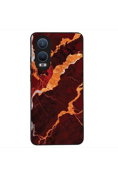 Sonique Θήκη Marble Series για OnePlus Nord CE 4 Lite 5G Κόκκινο