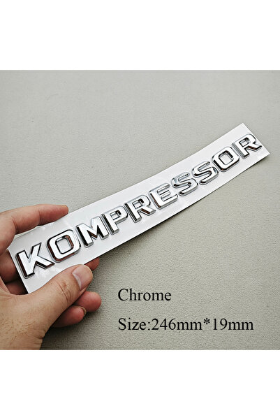 Choice5 Chrome 246mm 3D ABS Car Letters Logo Kompressor Fender Side Badge Tru...