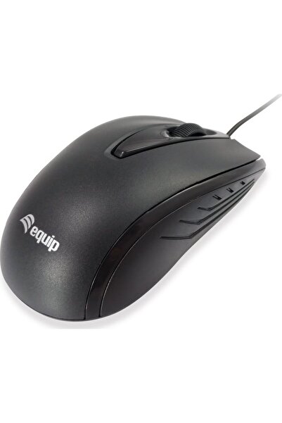 EQUIP Mouse optic compact negru USB 1000dpi