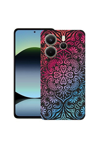 bestcase Калъф за Xiaomi Redmi Note 14, Цвят мандала, Тънък силиконов 0.8ММ, ...