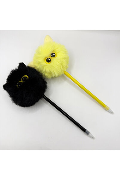 choice2 Black and yellow 2pcs Coal Ball Elf Rollerball Pen, 0.5mm black lead,...