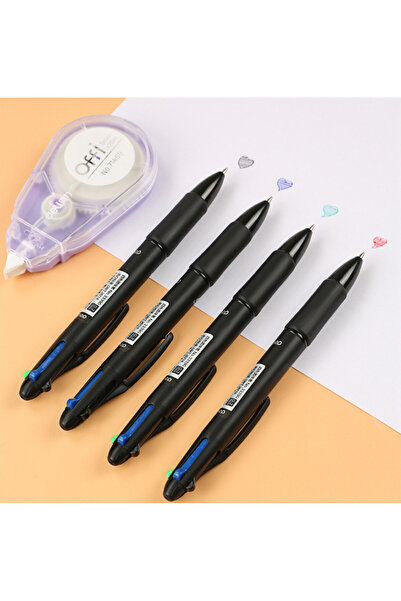 Choice Multi-Colored 5 Pcs 4 MultiColor Ballpoint Pen 0.7mm Black Blue Red Gr...