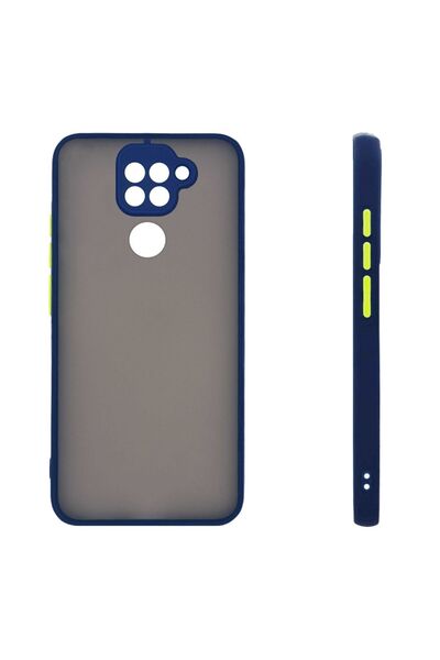 Sonique Θήκη Σιλικόνης Color Button Bumper Xiaomi Redmi Note 9 Μπλέ