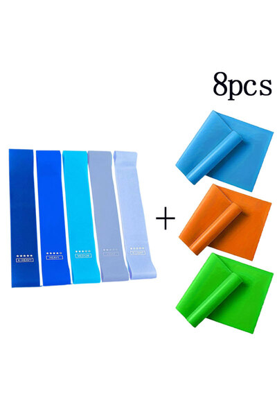 Choice3 MULTI 6pcs/8pcs Yoga Belt Fitness Men's Strength Training Rally Belt ...