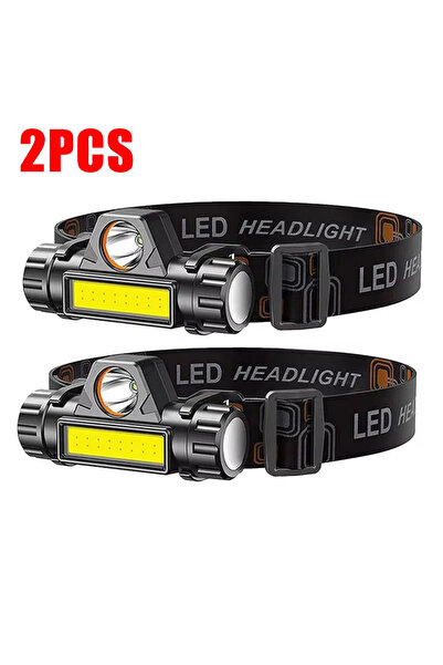 Choice3 مصباح أمامي LED قابل لإعادة الشحن بتقنية COB مع مغناطيس قوي، كشاف رأس...