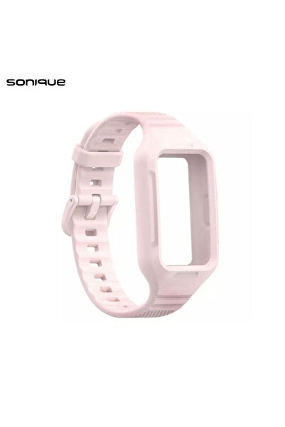 Sonique Λουράκι Σιλικόνης Dot Band για Huawei Band 6 / Huawei Band 7 Ροζ