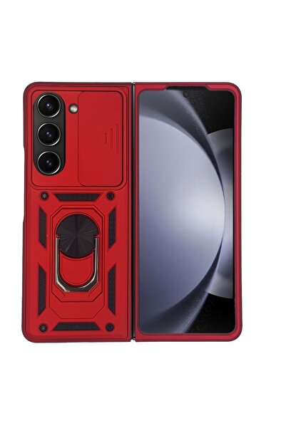 Sonique Θήκη Ring Armor CamPro για Samsung (Large Hole) Galaxy Z Fold 5 Κόκκινο