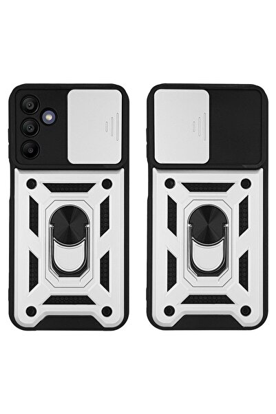 Sonique Θήκη Ring Armor CamPro για Samsung Galaxy A25 5G Ασημί