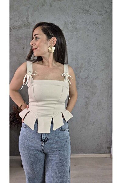 Butik KORSELİ KURDELA BAĞLAMALI BLUZ