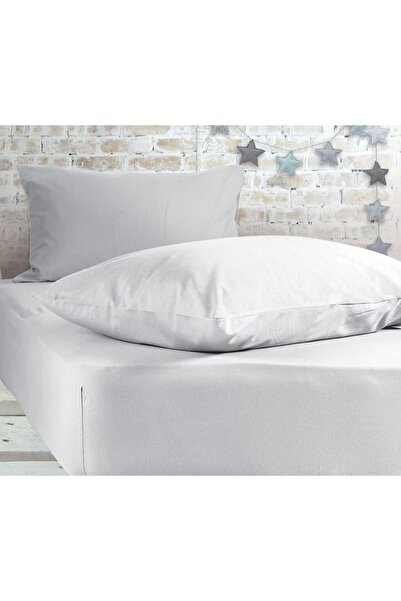 Nef Nef Homeware Nef‑Nef Τζέρσεϊ Εφαρμοστό Σεντόνι 140x200+30 Λευκό