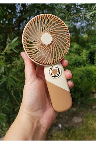 Brokoli Home USB Şarjlı Mini El Fanı Taşınabilir Vantilatör 3 Kademeli Sessiz...