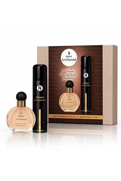Desire Women's perfume set Désiré Le Charnel, EDT 30 ml & Body Spray 75 ml