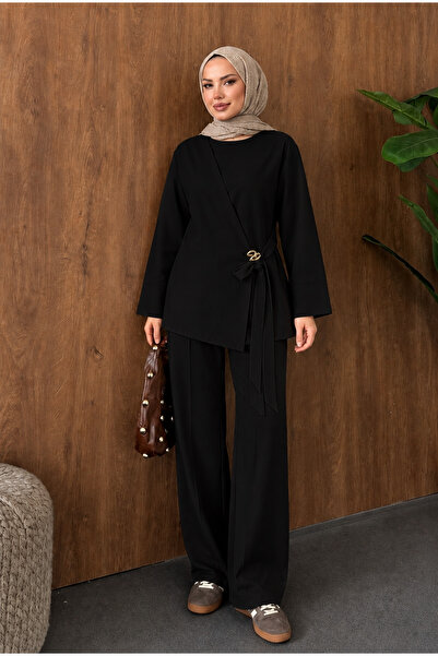 moda paketi Hijab Belt Detailed Double Set – Stylish and Comfortable Combination