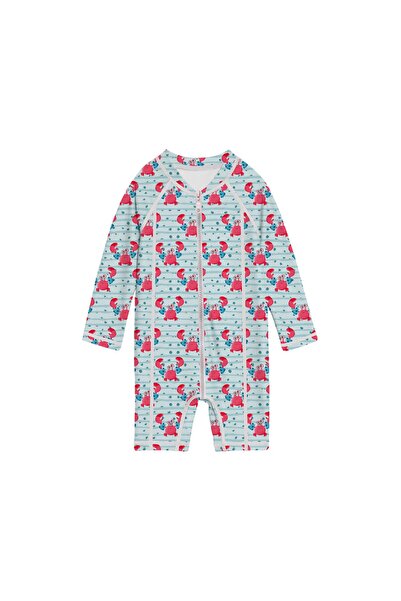 SLIPSTOP Children's Beige Jimmy Long Sleeve Swimsuit