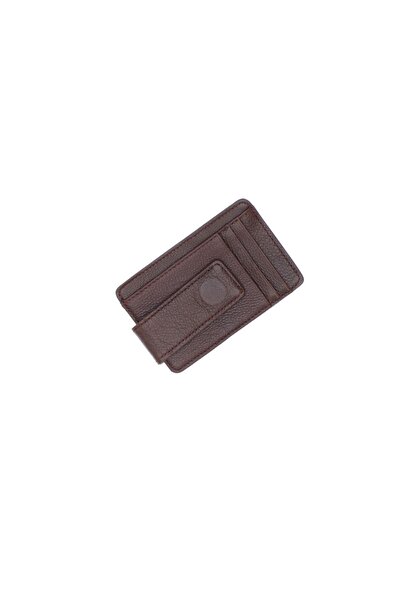 ButicCochet Portcard, din piele naturală, ButicCochet, 12 x 8 cm, Maro - PR1199