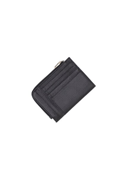 ButicCochet Portcard, din piele naturală, ButicCochet, 13 x 9 cm, Negru - PR1200