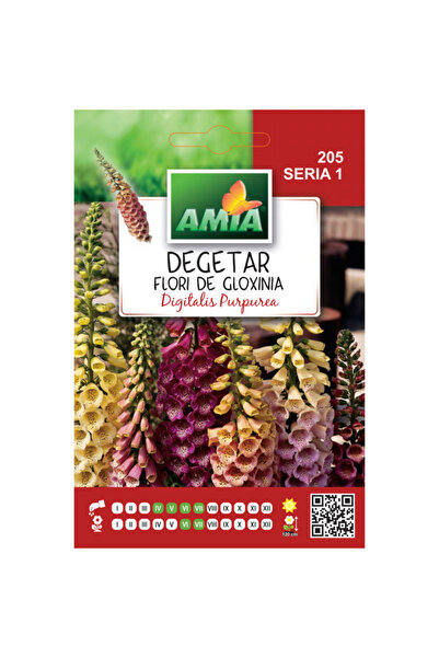 Amia Seminte de flori degetar Gloxinia amestec de culori, 0,75 g