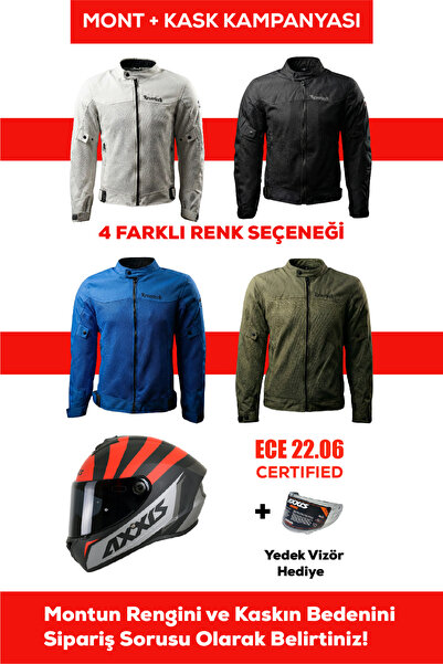 REVERTECH Protective Summer Motorcycle Jacket Suitable for Urban Use + Gift A...
