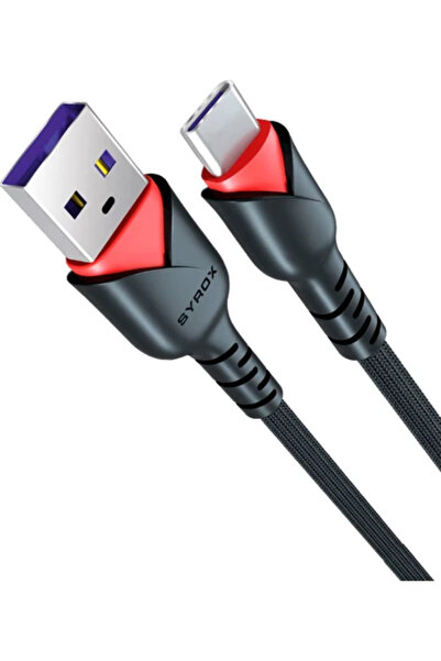 Syrox Iphone 15-16-17 Uyumlu C92 Type-C Girişli 3.0A Hızlı Şarj ve Data Kablo...