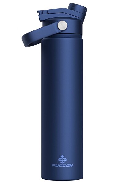 Puccon 750 ml Lacivert Paslanmaz Çelik Termos/Matara/Suluk