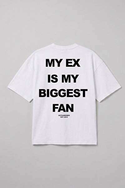 gothamvibes Boxy Ex Beyaz Premium T-Shirt