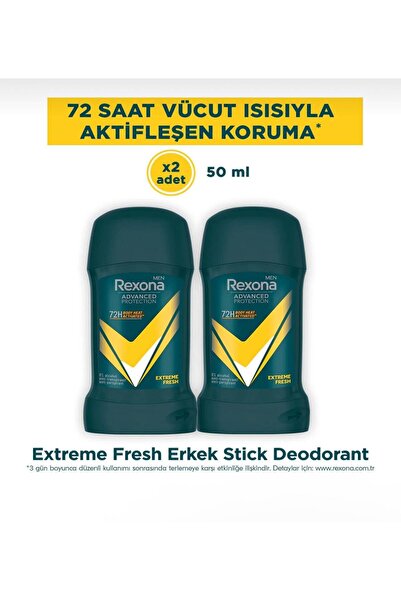 Rexona Women Men Advanced Protection Erkek Stick Deodorant Extreme Fresh Rexo...