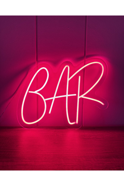 Poznan Lighting Bar Yazılı Neon Tabela LED Işıklı Kafe Bar Pub Duvar Dekoru