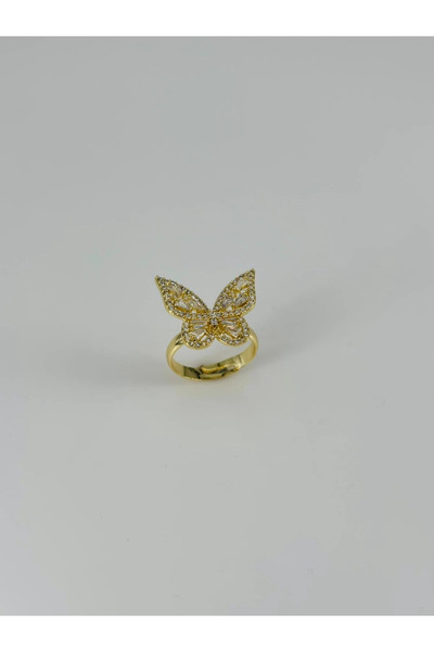 Twin Store Adjustable Zircon Stone Brass Bijouterie Ring - Yz0157-1