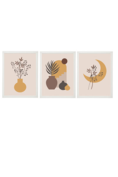 Boomah Accessories Set of 3, Mid Century Modern Art, Boho Decor, Landscape, N...