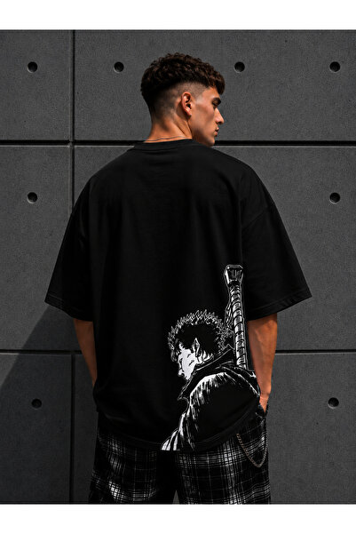 Nulivez Berserk Guts Oversize Unisex T-Shirt – Anime Printed Streetwear Manga...