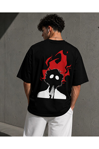 Nulivez Oversize Unisex Printed T-Shirt – Anime-Inspired Back-Printed Streetw...