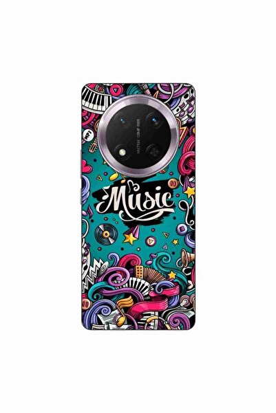 OEM Husa compatibila cu Honor Magic7 Lite Silicon Gel Tpu Model Pop Art Music
