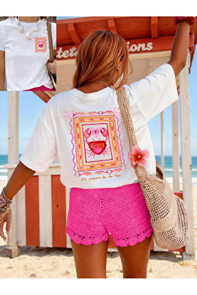 OVER HEAD Women's Les Vogues Printed Oversized T-Shirt