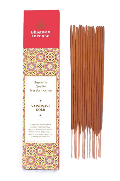 Bhagwan Incense Vaishnavi Gold - bețișoare parfumate masala naturale premium,...