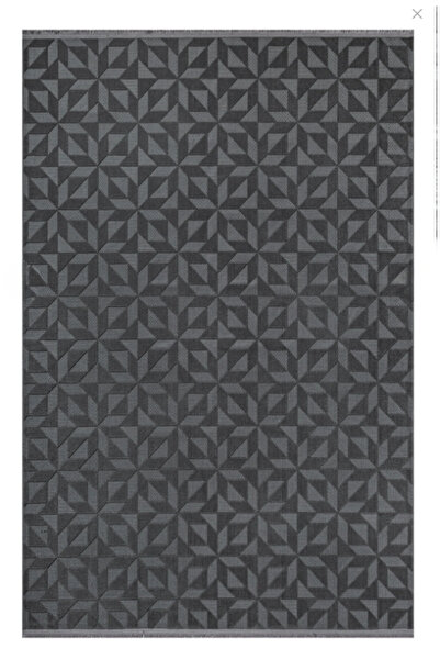 Generic Brand Anthracite Color Thin Non-Slip Base Soft Summer Carpet That Can...