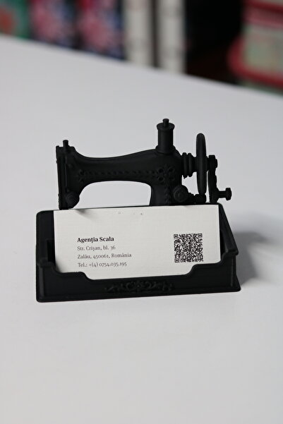 CESTOPİENO Tailor's Business Card Holder Sewing Machine Shaped Card Organizer...