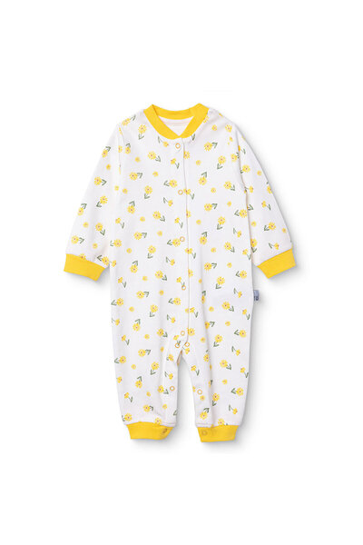 ebebek Hello Baby HelloBaby Kız Bebek Tulum Çıtçıtlı Bisiklet Yaka Uzun Kol P...