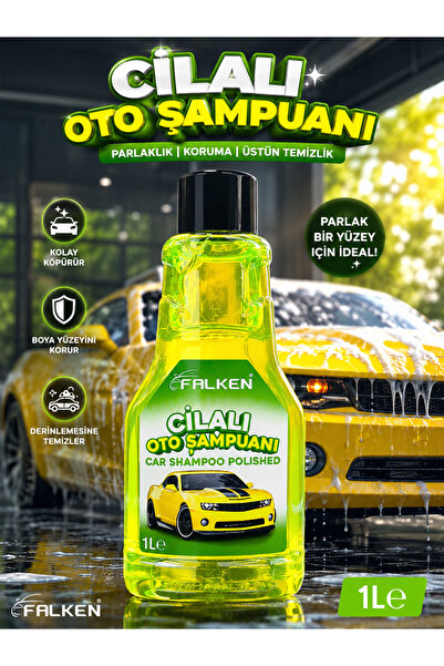 Black Gold Cilalı Oto Şampuanı 1L Parlaklık Veren Yoğun Köpüklü Araç Yıkama Ş...