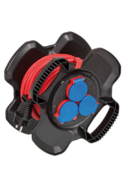 Brennenstuhl Tambur de cablu exterior X-Gum, 3 prize cu capac, protecție la s...
