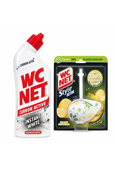 WC NET Set, Gel igienizant pentru WC 700 ml + Odorizant de aer activ WC Style...