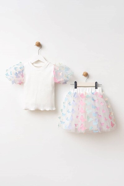 Banamio Set dublu pentru fete cu detaliu fluture 3D Mariella