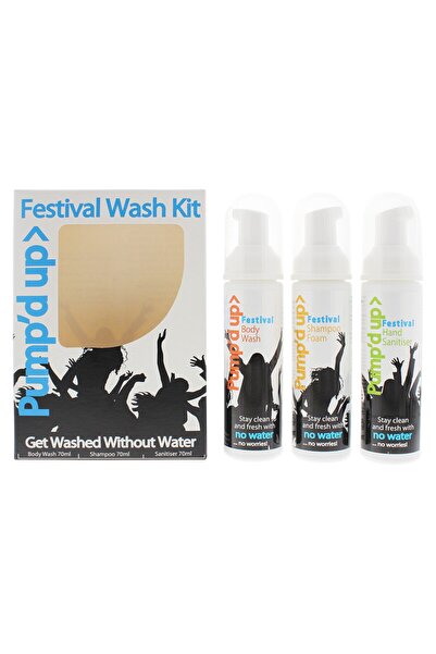 Pump 'd Up Festival Set Body Wash, Foam & Hand Gel Hydrating Care 3x70ml