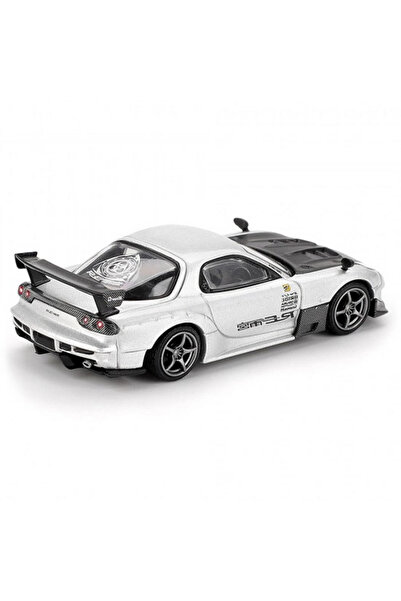 NW NessiWorld 1/64 مازدا RX-7 RE-Amemiya فضي ميتاليك