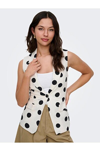 ONLY KADIN KETEN YELEK 15375017 ONLVIESTA S/L LINEN BL WAISTCOAT TLR