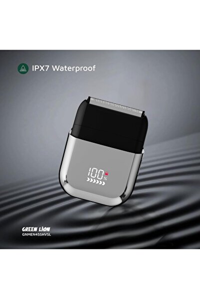 Green Lion Cordless Men's Shaver X [Wet & Dry Shave], IPX7 Waterproof, Rechar...