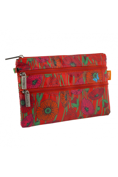 Pylones 3 Zipper Bags - Zip It - Coquelicots
